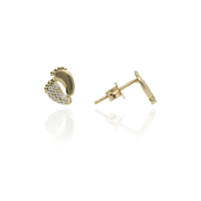 Gold earrings for ladies AU84515 - 14 karátos arany beszúrós fülbevaló fülbevaló