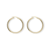 Gold earrings for ladies AU84615 - 14 karátos arany női karika fülbevaló Ø 40 mm