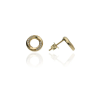 Gold earrings for ladies AU84647 - 14 karátos arany beszúrós fülbevaló