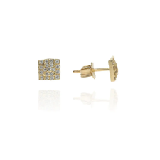 Gold earrings for ladies AU84665 - 14 karátos arany beszúrós fülbevaló fülbevaló