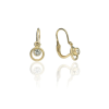 Gold earrings for ladies AU84962 - 14 karátos arany fülbevaló elöl kapcsolódó zárral