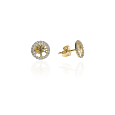 Gold earrings for ladies AU85581 - 14 karátos arany női beszúrós fülbevaló fülbevaló