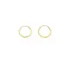 Gold earrings for ladies AU86356 - 14 karátos arany női karika fülbevaló 20 mm