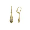 Gold earrings for ladies AU86903 - 14 karátos arany női lógós fülbevaló