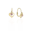 Gold earrings for ladies AU86914 - 14 karátos arany fülbevaló elöl kapcsolódó zárral