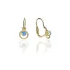 Gold earrings for ladies AU86920 - 14 karátos arany fülbevaló elöl kapcsolódó zárral