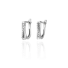 Gold earrings for ladies AU87378 - 14 K fehér arany fülbevaló