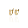 Gold earrings for ladies AU87399 - 14 K sárga arany fülbevaló