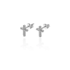 Gold earrings for ladies AU87469 - 14 K fehér arany fülbevaló