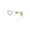 Gold earrings for ladies AU87486 - 14 K sárga arany fülbevaló