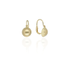 Gold earrings for ladies AU87804 - 14 K arany lencse fülbevaló