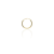 Gold earrings for ladies AU-FU2-S-12-20 - 14 karátos arany unisex fülbevaló 1 db - Ø12,00 mm