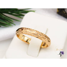  Gold filled metszett karikagyűrű-18K gyűrű