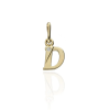 Gold letter pendants 14 K arany D Betű medál - AU-XS3-D-40