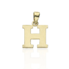 Gold letter pendants 14 K arany H Betű medál - AU-XS2-H-80