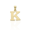 Gold letter pendants 14 K arany K betű medál - AU-XS2-K-70