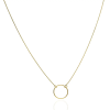 Gold necklaces AU85074 - 14 karátos arany nyaklánc kör medállal Hossz: 42+3 cm