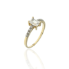 Gold rings AU64123 - 14 karátos női arany eljegyzési gyűrű Méret: 55