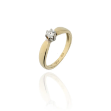 Gold rings AU67339 - 14 karátos női arany eljegyzési gyűrű Méret: 52 gyűrű