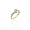 Gold rings AU72730 - 14 karátos női arany eljegyzési gyűrű Méret: 51
