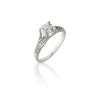 Gold rings AU79554 - 14 karátos női arany eljegyzési gyűrű Méret: 49