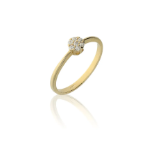 Gold rings AU79597 - 14 karátos női arany eljegyzési gyűrű Méret: 53 gyűrű