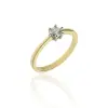 Gold rings AU83104 - 14 karátos női arany eljegyzési gyűrű Méret: 50