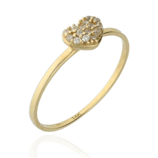 Gold rings AU85648 - 14 karátos női arany eljegyzési gyűrű Méret: 50 gyűrű