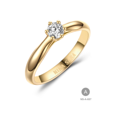 Gold rings NS-607-18K-A - Nina Sara női arany eljegyzési gyűrű gyűrű