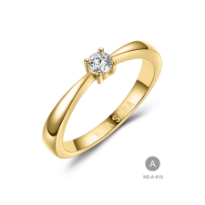 Gold rings NS-610-14K-A - Nina Sara női arany eljegyzési gyűrű gyűrű