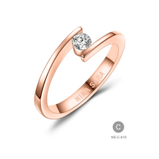 Gold rings NS-618-14K-C - Nina Sara női arany eljegyzési gyűrű gyűrű