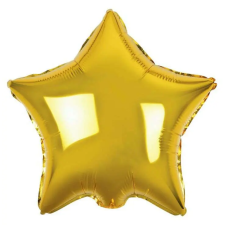  Gold Star, Arany csillag fólia lufi 44 cm party kellék