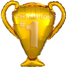 Gold Trophy, Arany trófea fólia lufi 71 cm party kellék
