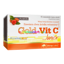  Gold-Vit C Junior - 15 db tasak - málna - Olimp Labs vitamin és táplálékkiegészítő