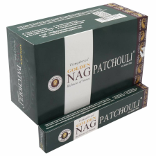 GOLDEN Nag Patchouli / Pacsuli füstölő indiai maszala 15 g füstölő