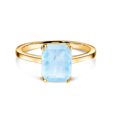  Golden Rectangle Aquamarine Elegance ezüst gyűrű 9 gyűrű
