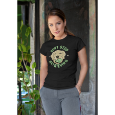  Golden Retriver fekete póló egyedi ajándék