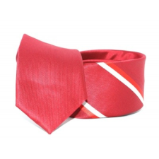 Goldenland slim nyakkendő - Meggypiros csíkos nyakkendő