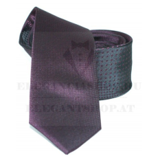  Goldenland slim nyakkendő - Sötétlila mintás