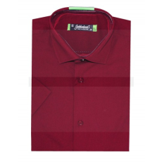  Goldenland slim rövidujjú ing - Bordó