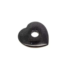 Goldstone kék fánk szív 40x40mm medál