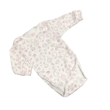 Gólyahír 2 Méretes Hosszú Ujjú Body - Fehér/Mályva Süni - 74 kombidressz, body