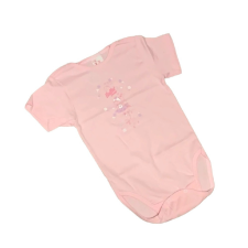Gólyahír Rövid Ujjú Body Nyomott Mintás - Rózsaszín Balerina - 92 kombidressz, body