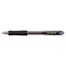  Golyóstoll, 0,3 mm, nyomógombos, UNI "SN-100 Laknock", fekete toll