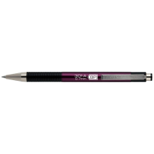  Golyóstoll 0,7mm, metál mályva test, Zebra F-301A, írásszín kék toll