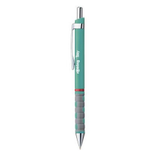 Golyóstoll, 0,8 mm, nyomógombos, tengerkék tolltest, ROTRING "Tikky", kék toll