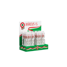  Golyóstoll 0,8mm, nyomógombos Ico kokárdás, 48 db/display, írásszín kék toll