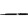 Golyóstoll, Crystals from SWAROVSKI®, fekete, középen fehér kristályokkal (TSWGK221)