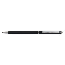. Golyóstoll, fehér kristállyal,  13 cm, "SLIM- MADE WITH SWAROVSKI ELEMENTS", fekete (TSWGS509) toll