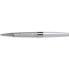 Golyóstoll, krémfehér, alul fehér SWAROVSKI® kristállyal töltve, 14cm, ART CRYSTELLA® toll
